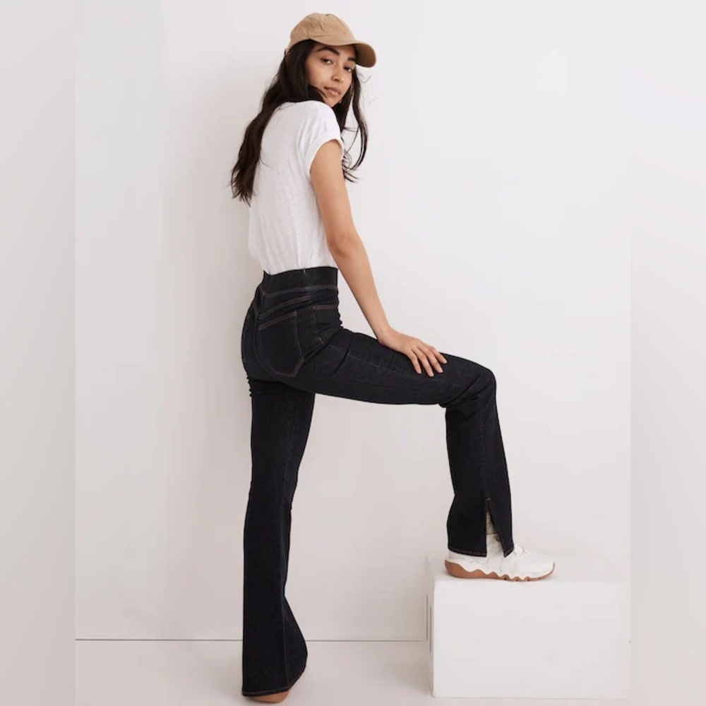 Madewell Pull-On Skinny Flare Jeans in Havenley Wash Size 24